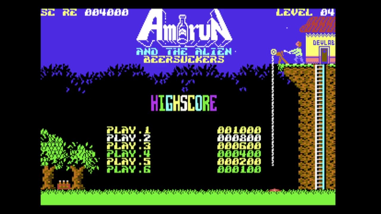 C64 - Gamedev - Project AmiRun and the Alien Beer Suckers