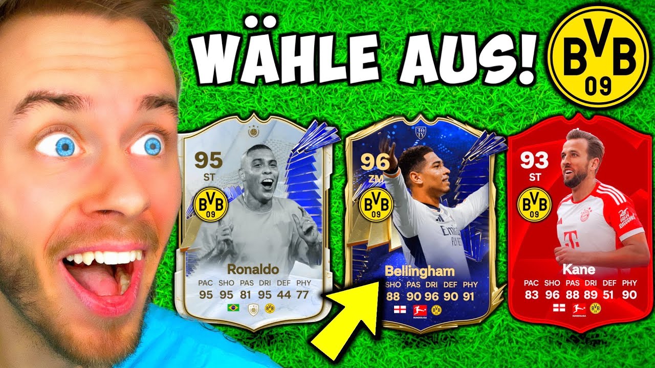 BORUSSIA DORTMUND Karriere - ABER PLAYER PICKS bestimmen meine TRANSFERS! 🍀⚽️