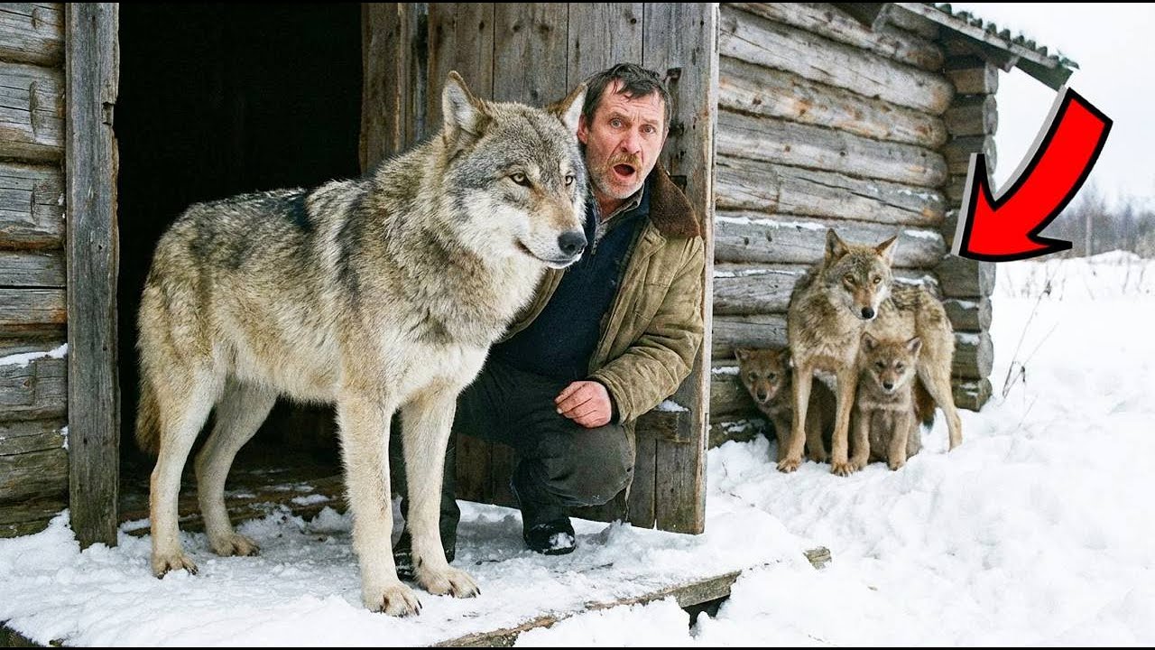 DZIKI WILK PRZYCHODZIŁ KAŻDEJ ZIMY DO CHATY LEŚNICZEGO... PIĄTEJ ZIMY PRZYNIÓSŁ...