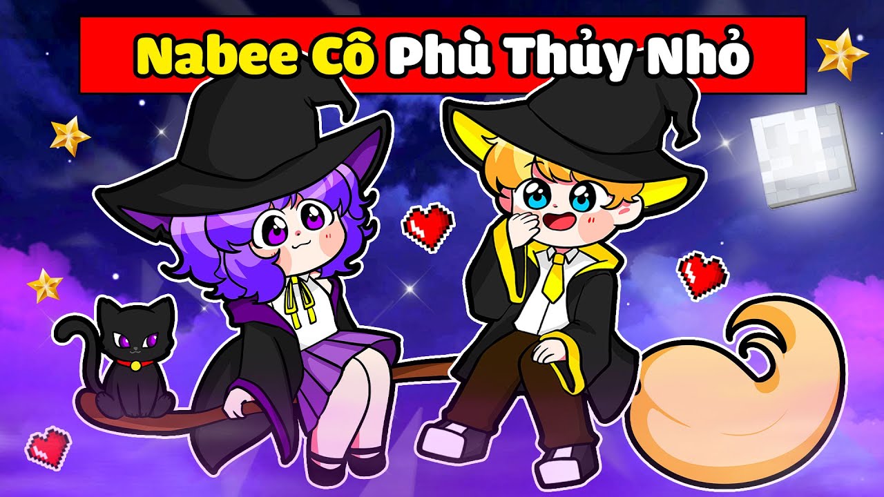 NABEE C&Ocirc; PH&Ugrave; THỦY NHỎ PHẢI L&Ograve;NG T&Ecirc;N TR&Ugrave;M PH&Ugrave; THỦY TOGA TRONG MINECRAFT*NABEE PH&Ugrave; THỦY 🧙&zwj;♀️✨🕯️