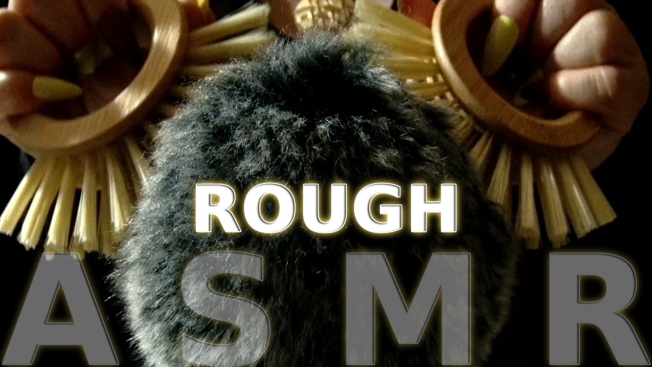 Rough ASMR | Using TWO New Bristle Brushes to Roughly Brush the Fluffy Cover | Fast Triggers