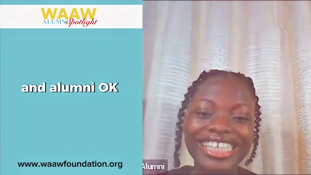 WAAW Foundation Scholar Success Story: From Pharmacy Student to Community Leader | Evelyn Falaye