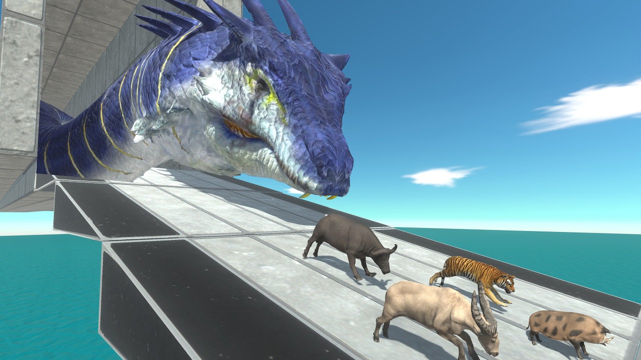 Escape the Giant Basilisk Tunnel &mdash; Dinosaurs vs Animals - Animal Revolt Battle Simulator