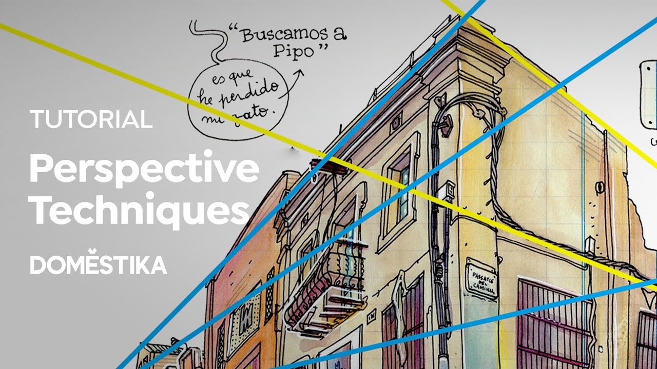 TUTORIAL Urban Sketching | Técnicas de perspectiva | Lapin | Domestika