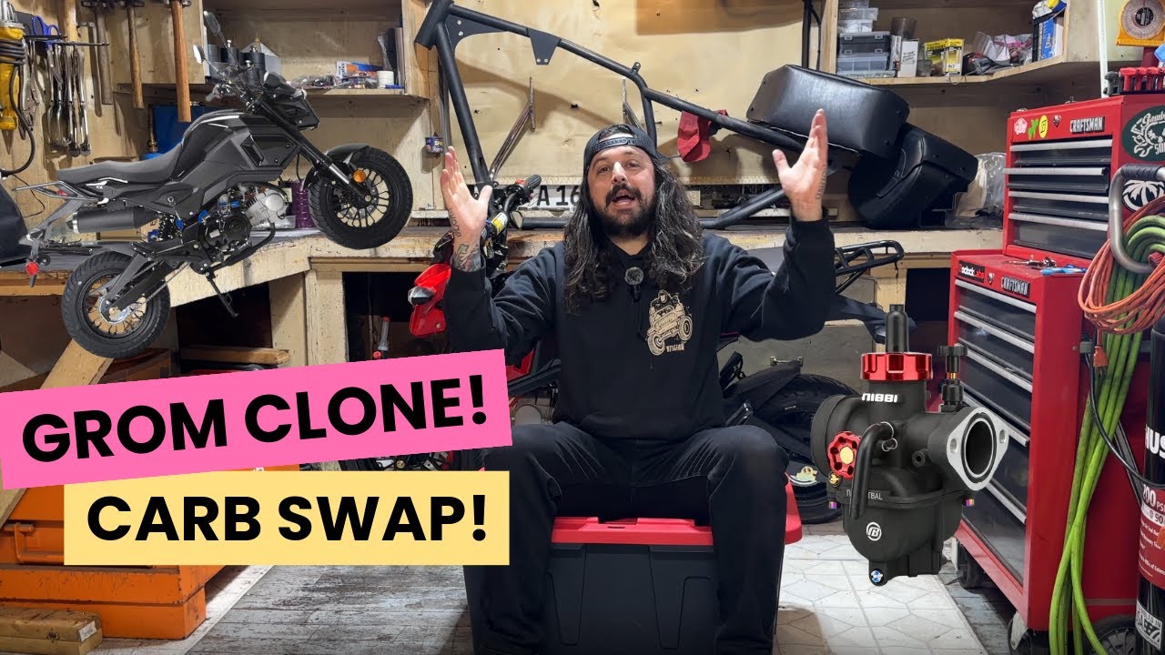 Замена карбюратора на Amazon Grom | Boom Vader 125 | Клон Honda Grom