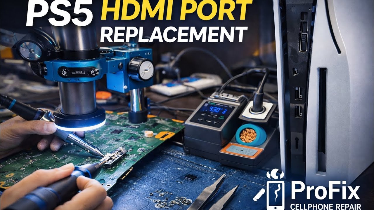 PS5 HDMI Port Replacement | No Signal Fix – Professional Micro Soldering #tutorial #tips #easy #tech