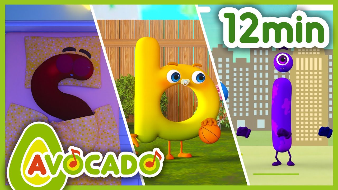 Phonics Song 12min | abcd song & Dance song for kids & Sing-Along and dance | AVOCADO abc