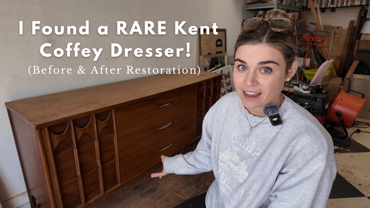 I Found a RARE Kent Coffey Perspecta Dresser! (Before & After Restoration) #furnitureflip