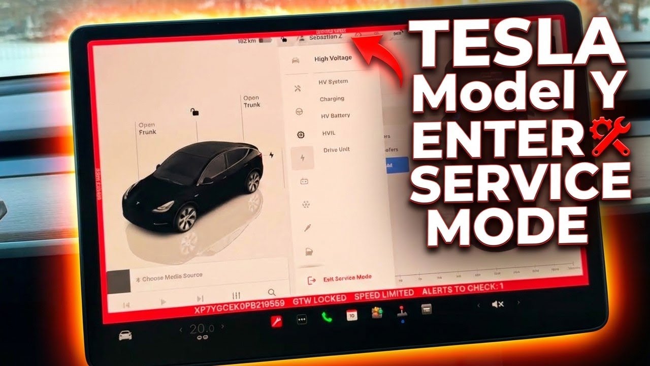 TESLA Model Y &ndash; Как войти в сервисный режим