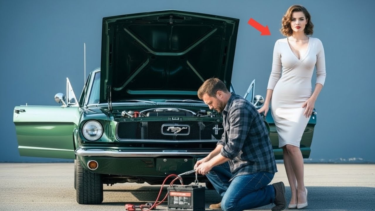 Single Dad Helped A Woman Fix Her Mustang — She Secretly Owned A Billion Dollar Empire!