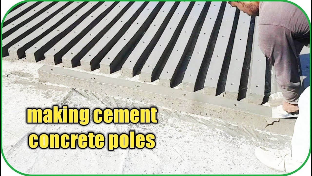 making cement concrete poles | how to make cement concrete molds precast