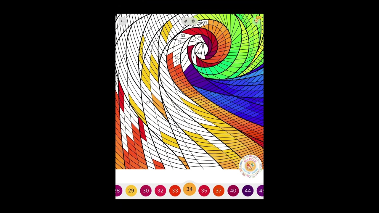 Mandala Optical Art (Zen Color)