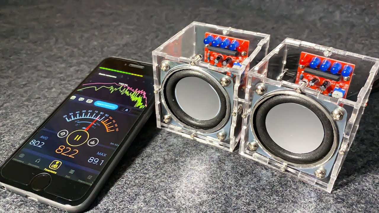 Build an Amplifier Stereo with Speaker and Vu-Meter