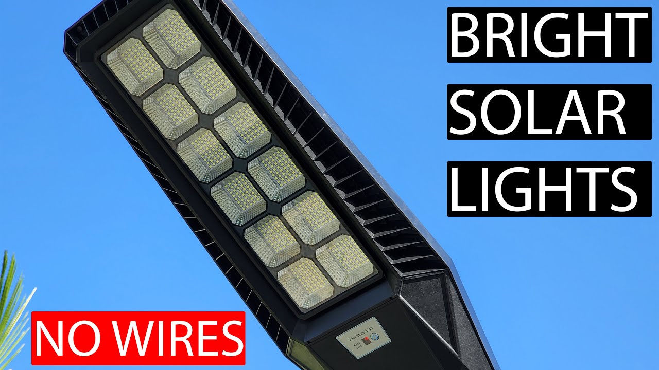 HYKOONT 300W Solar Lights Review | No Wires