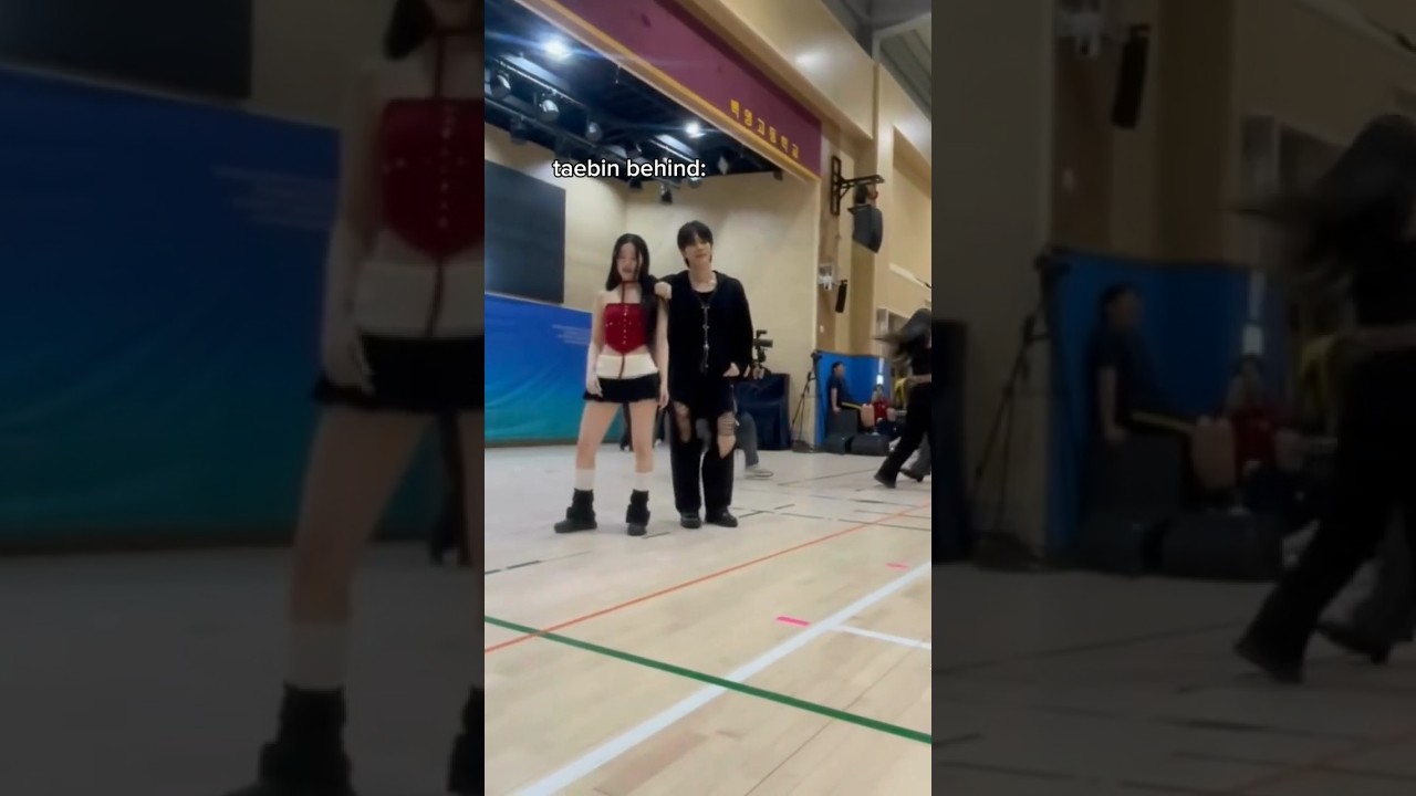 yubin and taehyun cute little interaction 😩 #yubin #taehyun #artbeat #아트비트 #taebin #famous #adp
