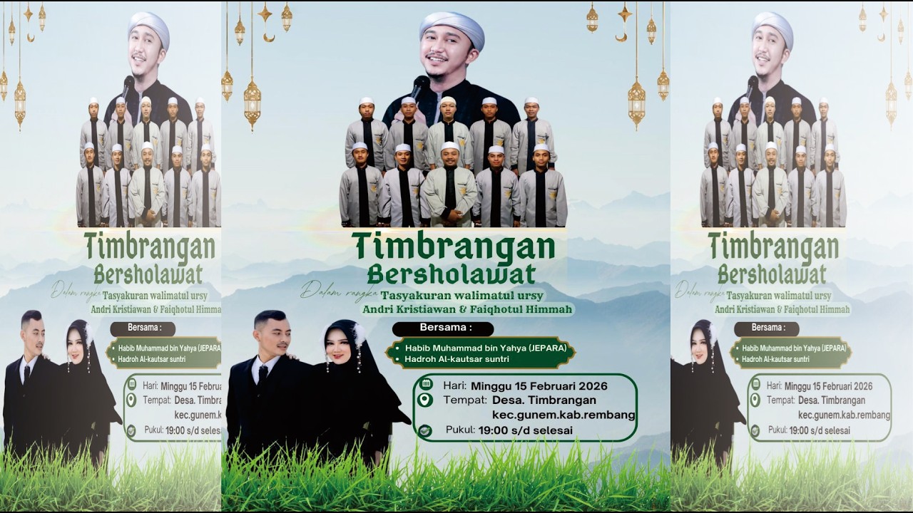 🔴(LIVE) TIMBRANGAN BERSHOLAWAT BERSAMA HABIB MUHAMMAD BIN YAHYA ( JEPARA )