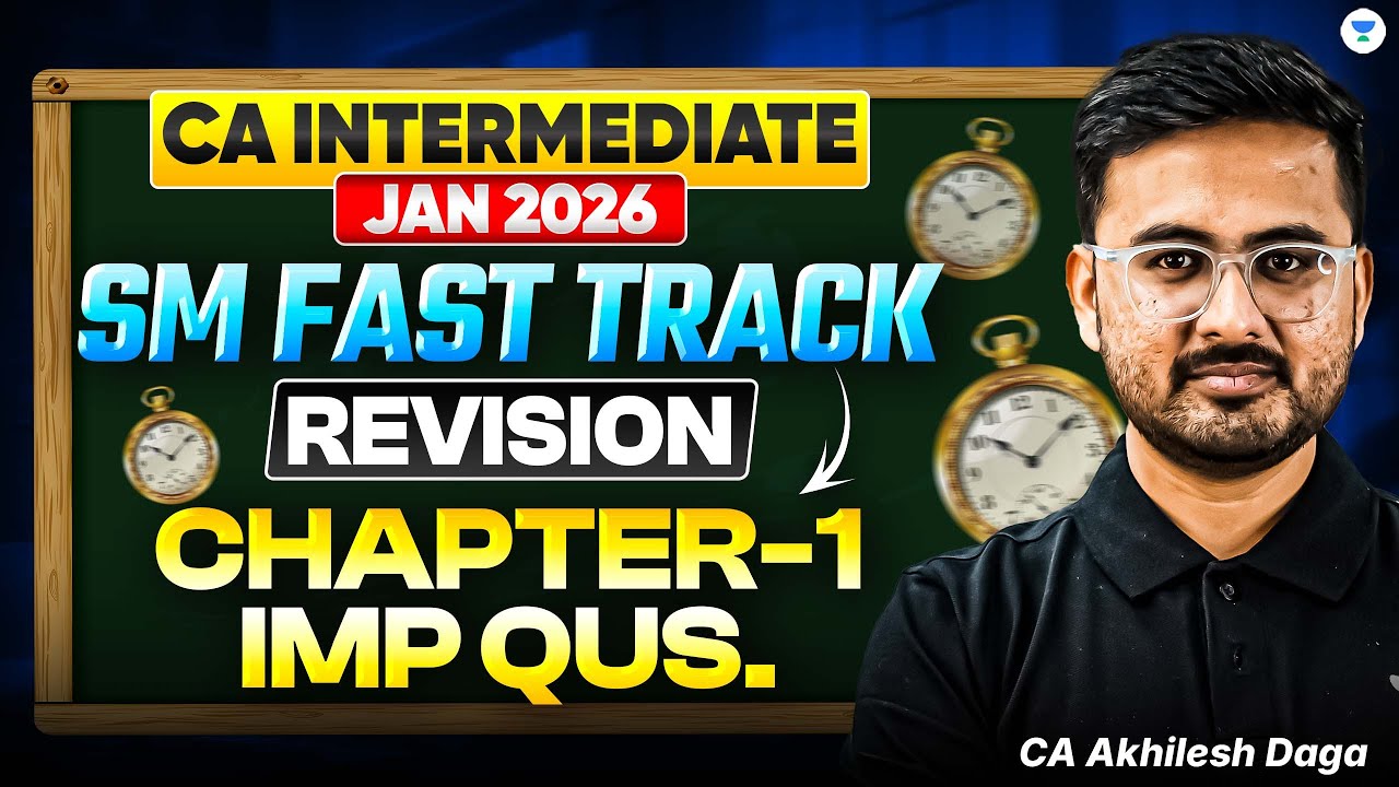 Strategic Management Chapter 1 - Important Questions | One Shot | CA Inter Jan 26 | Akhilesh Daga