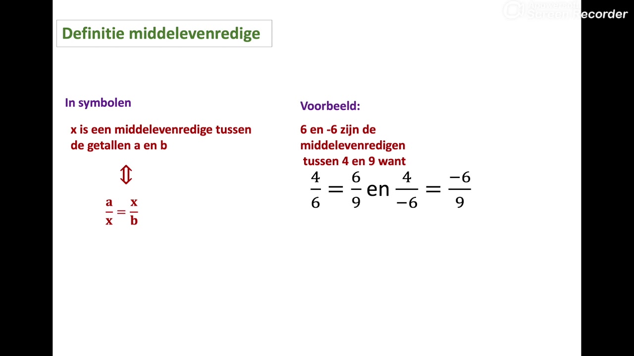 G12 Evenredigheden