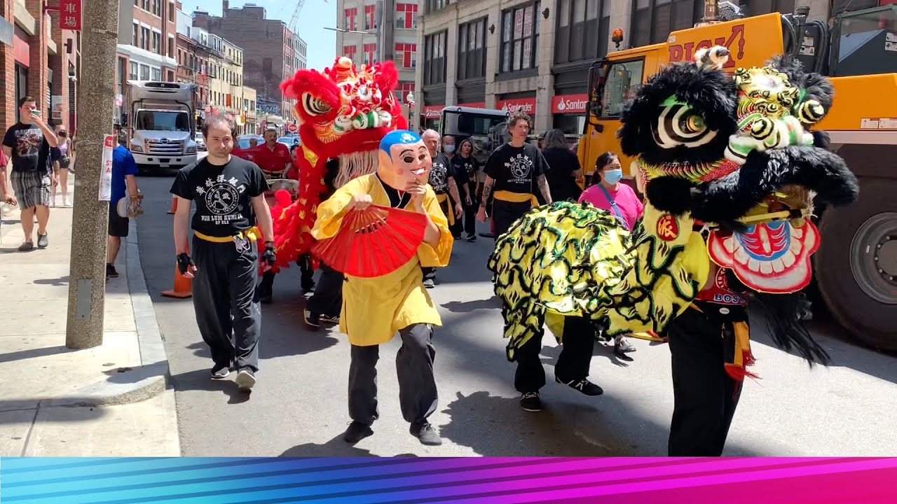 Lion Dance Parade Wah Lum Kung Fu Academy [Part 2] Boston Chinatown Main Street 舞獅 Event #liondance