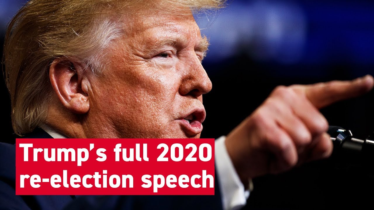 Donald Trump's 2020 reelection speech (FULL VIDEO)