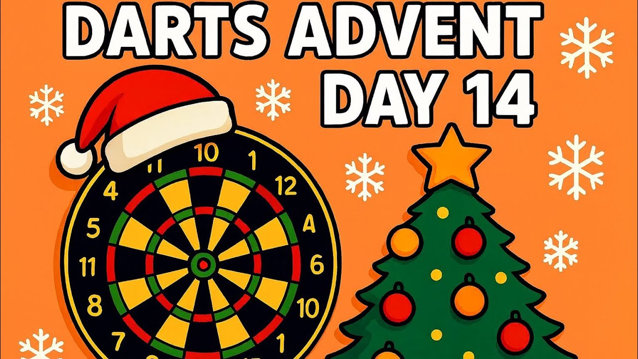 Darts advent day 14! #darts #180 #bullseye #reddragondarts #christmas 