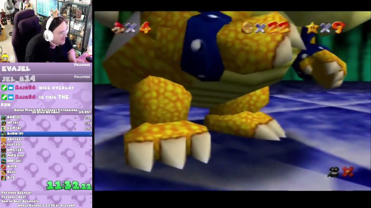 Super Mario 64 - 16 Star (PAL) [No LBLJ] in 27:24