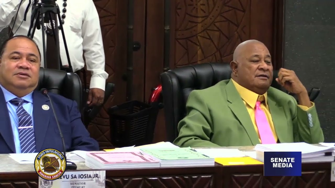 Fono Faitulafono Amerika Samoa: Senate 3rd Regular Session Day 26
