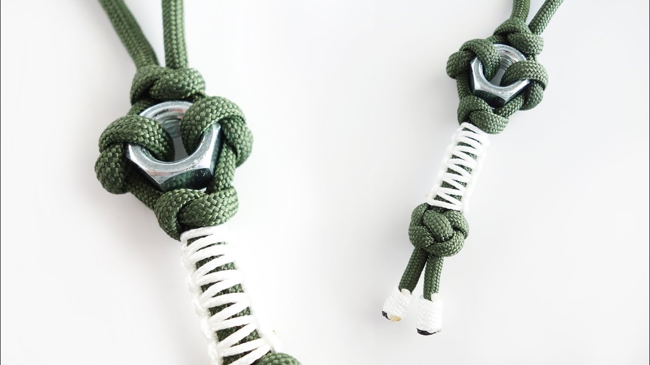 How to Make a Hex Nut Paracord Keychain Lanyard Tutorial