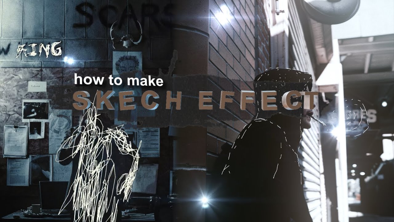 How to make skech/line Effects in aesthetic style | After Effects Tutorial