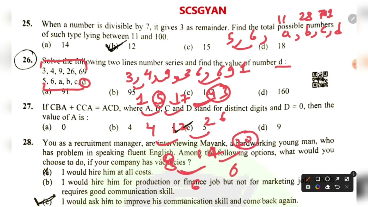 Ukpsc uttarakhand pcs csat 2022 reasoning aptitude answer key Solution previous year question paper
