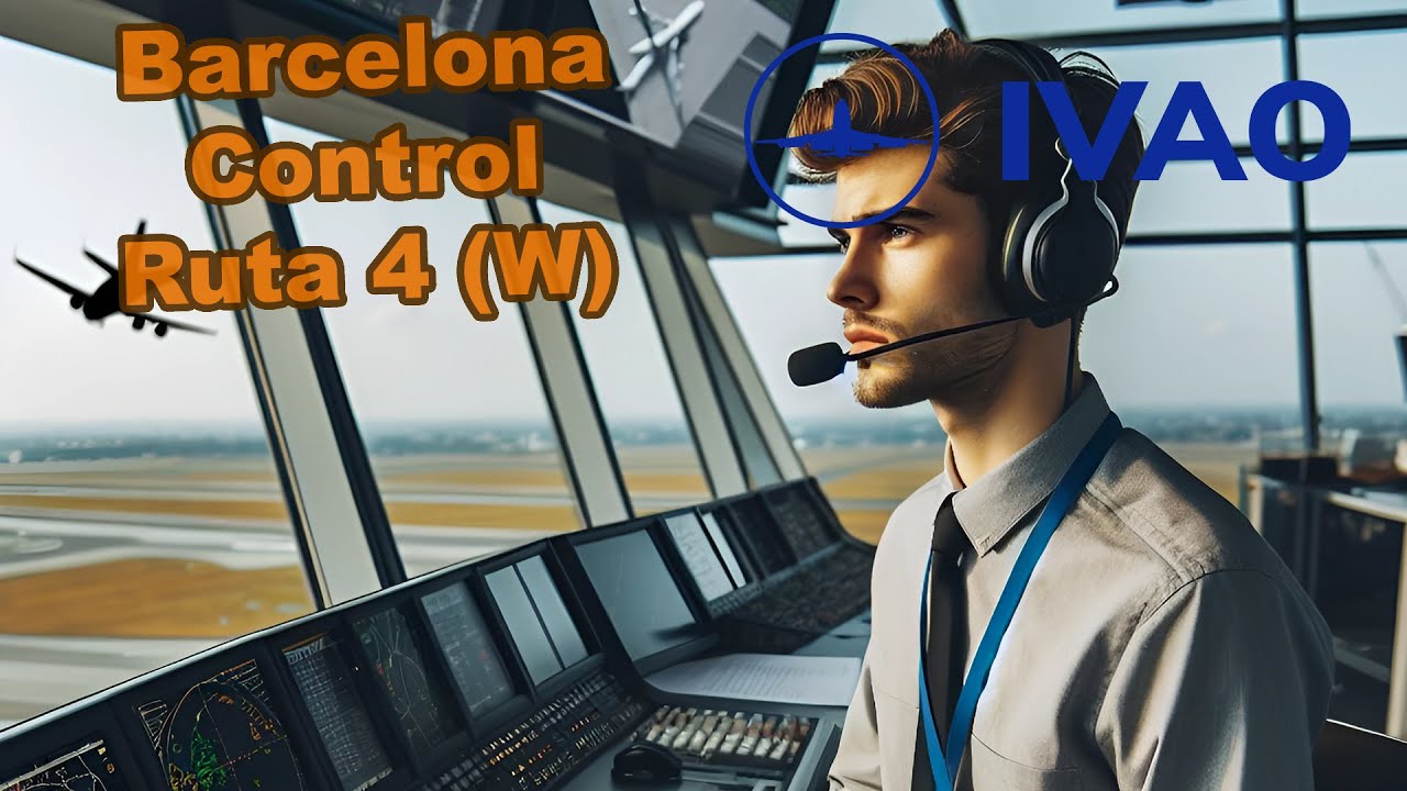Tarde de control en Barcelona Control R4 IVAO