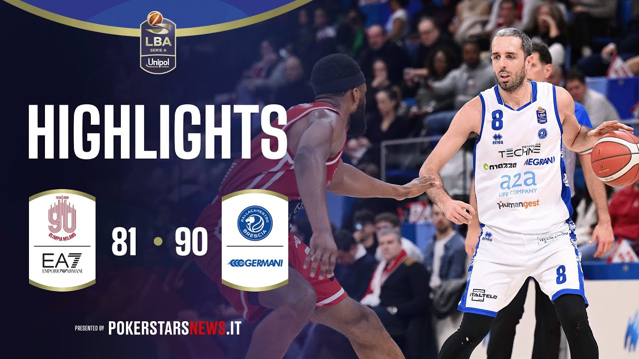 EA7 Emporio Armani Milano - Germani Brescia | PokerstarsNews Highlights Serie A Unipol 2025/2026