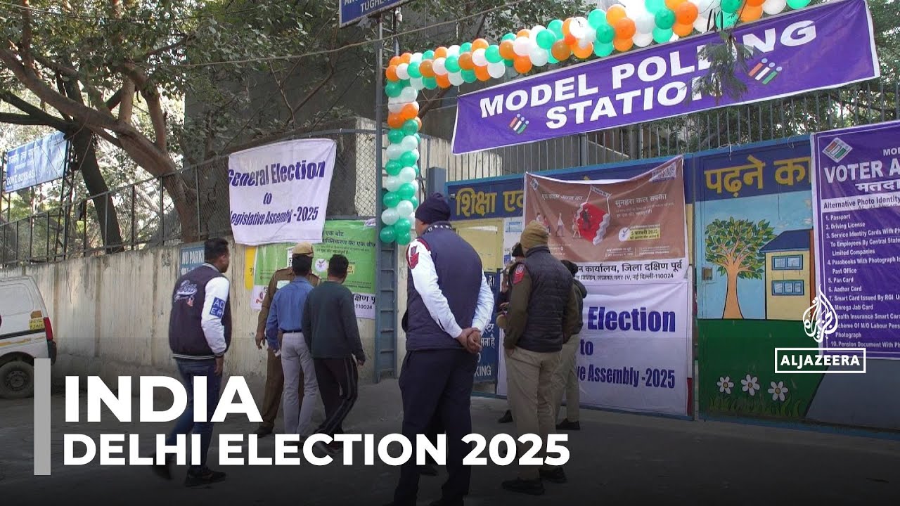 Delhi election 2025: India's capital votes as BJP bids to dislodge rival