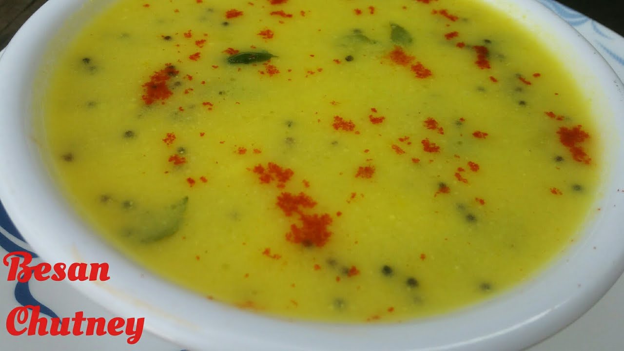 Besan Chutney | Curry Chutney | Fafda Chutney / Methi Na Gotta Chutney /Khaman chutney Hindi Recipe.