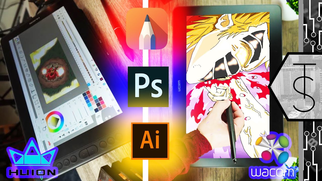 Wacom Cintiq Pro 13 vs Huion KAMVAS 13 | Premium vs Cheap Drawing Display!