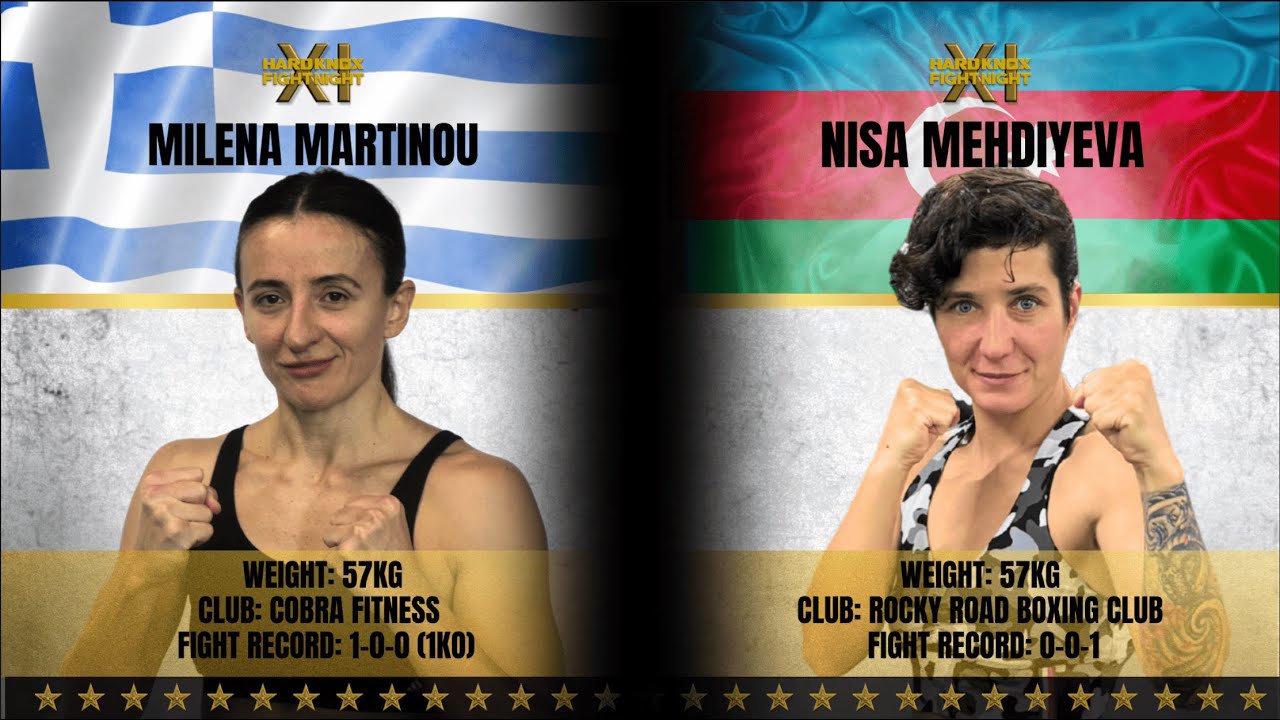 Hard Knox Fight Night 11 Milena Martinou Vs Nisa Mehdiyeva. Women's boxing on another level 