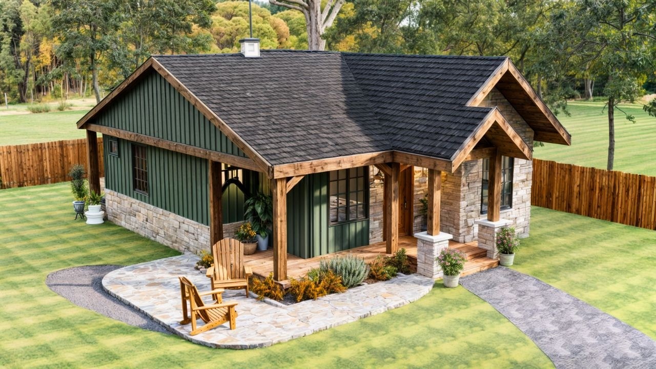 This 990sq ft Cottage Will Blow Your Mind: Small Space, Big Comfort!