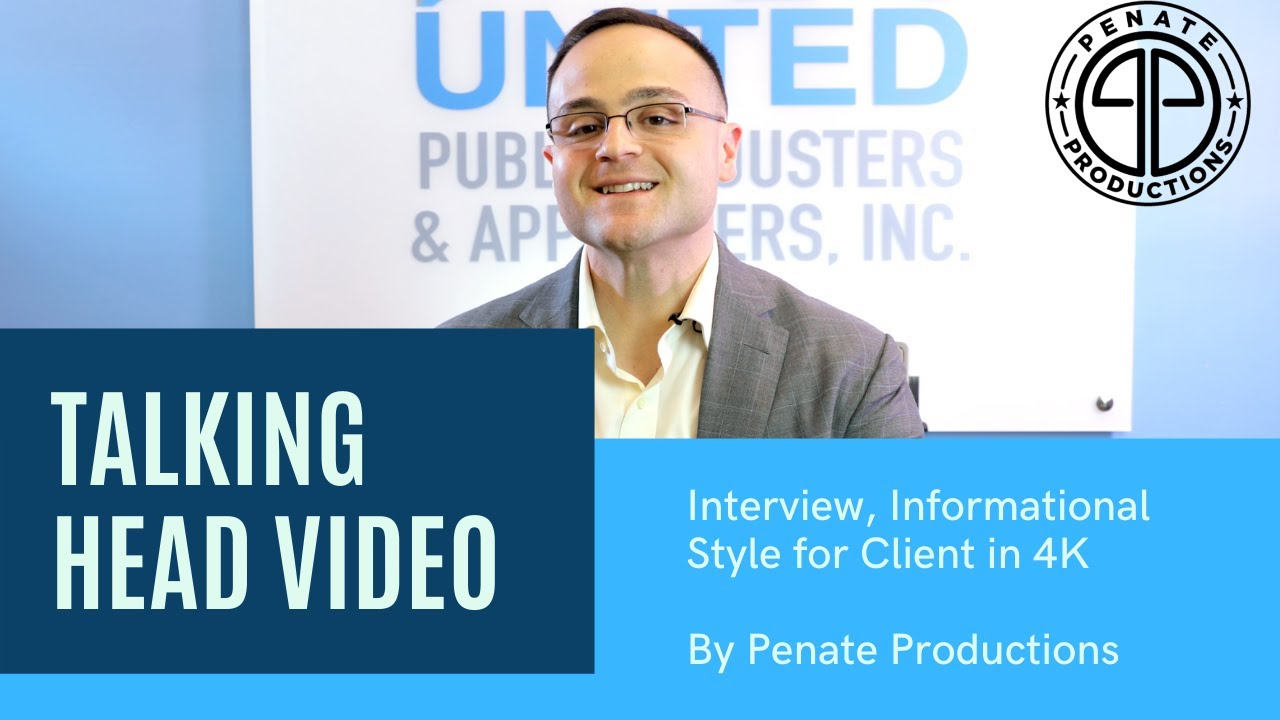 Talking Head Video, Interview, Informational Style for Client. By Penate Productions