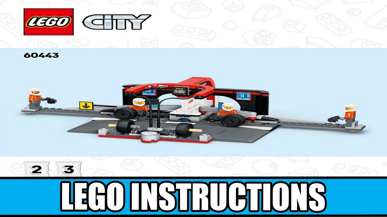 LEGO 60443 Instructions - City - F1 Pit Stop & Pit Crew with Ferrari Car - Formula 1 (Book 2)
