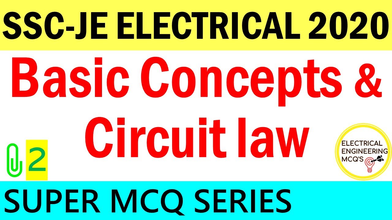 Basic Concepts and Circuit Laws |  SSC JE Class 2 | हिंदी 🔴