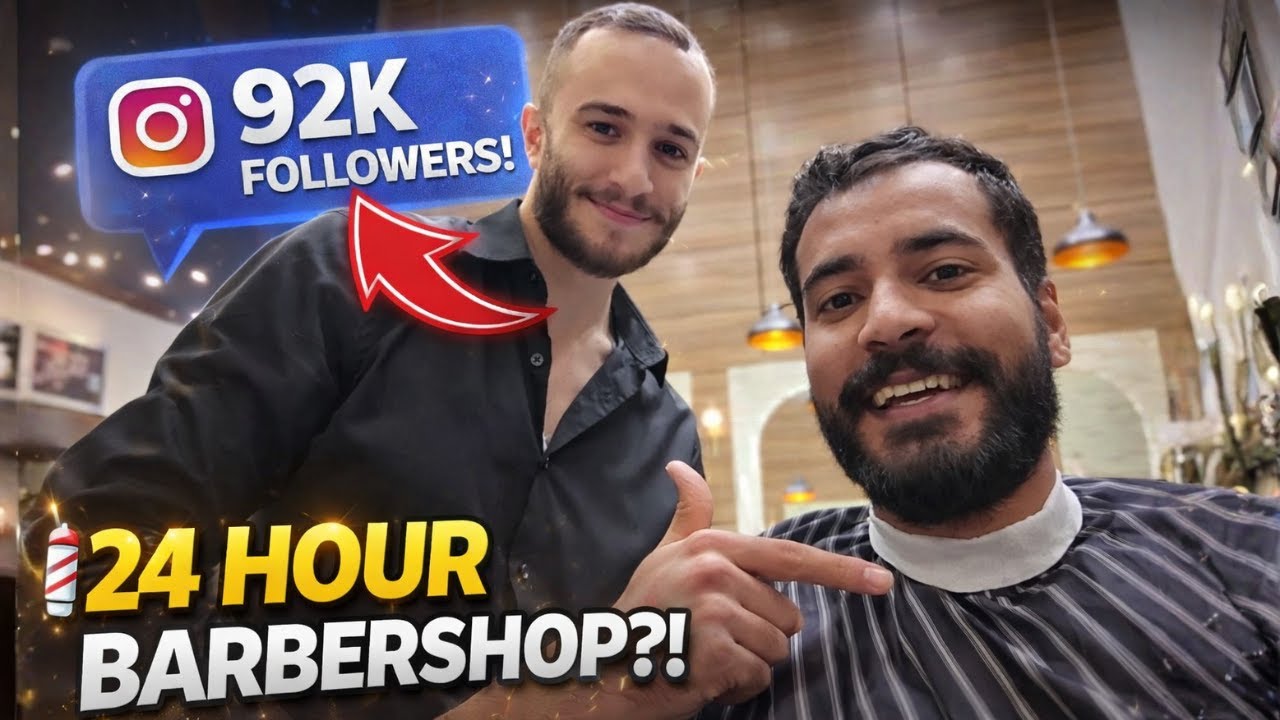 Getting a Haircut at 2 AM in Riyadh 💈🌙 | 24 Hour Barbershop