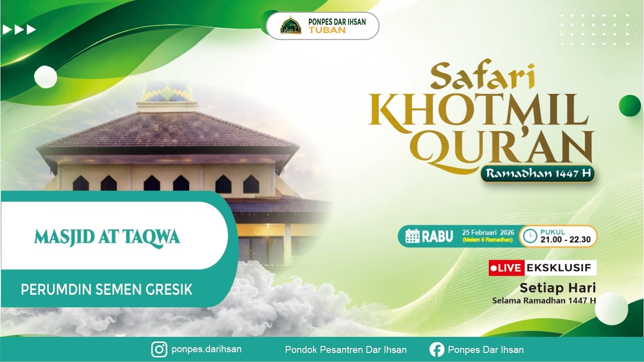 🔴LIVE  SAFARI KHOTMIL QUR'AN 1447 H MALAM KE-8 RAMADHAN DI MASJID AT TAQWA PERUMDIN SEMEN GRESIK