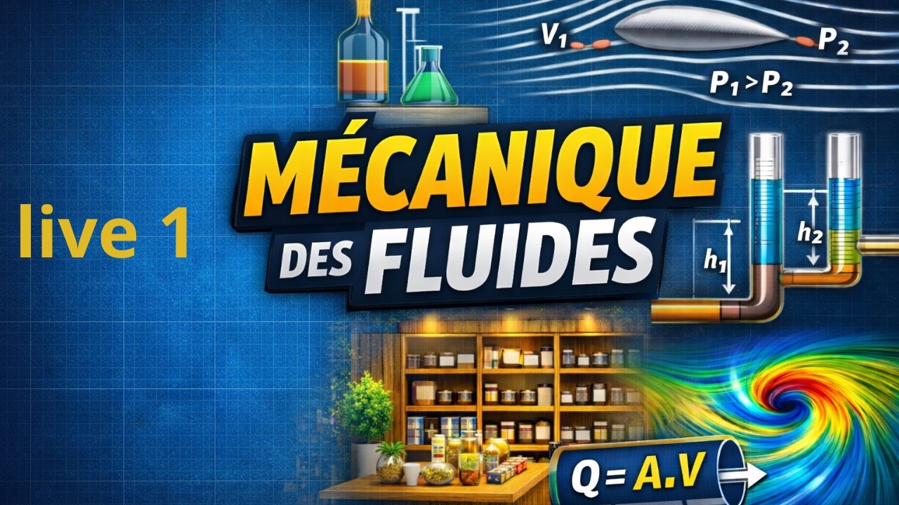 mécanique des fluides live 1 : statique des fluides / la relation fondamentale de l'hydrostatique
