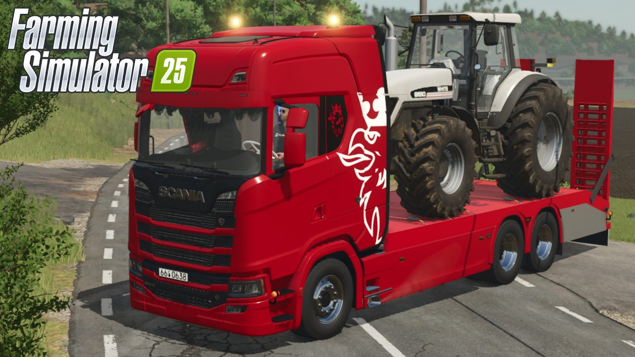 FS25 - Scania S520 V8 TOW TRUCK - NEW TRUCK MOD for Farming Simulator 2025 GAMEPLAY