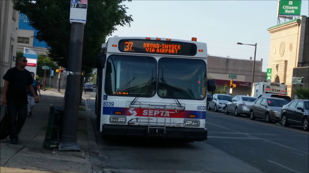 SEPTA Route 37: 2005 New Flyer D40LF #8039 w/Musical ZF