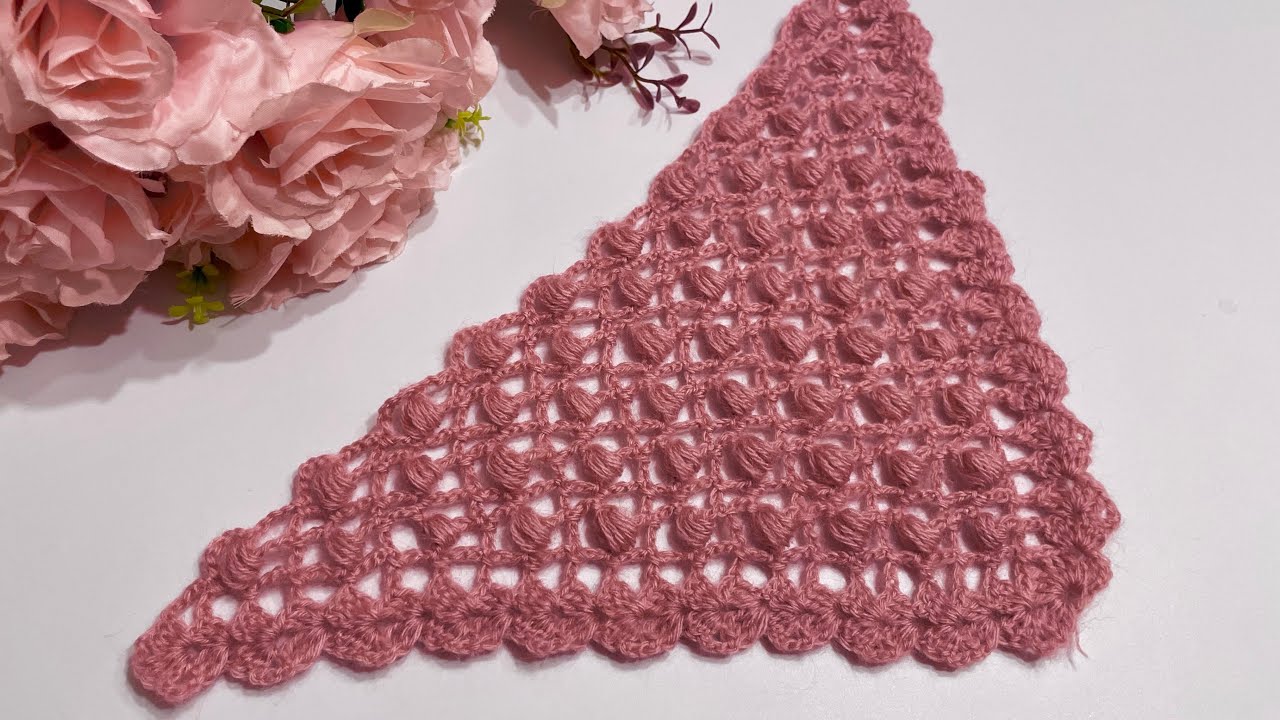 How to Crochet a Very Easy Shawl ! Ends in 1 Day Crochet Shawl Patterns