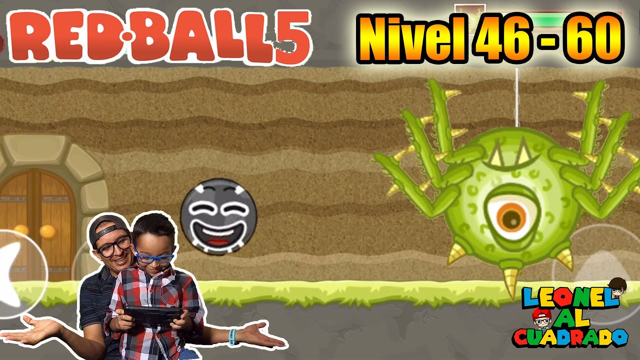 Bolita Roja 5 | Red Ball 5 | Nivel 46 - 60 | Juegos Para Niños