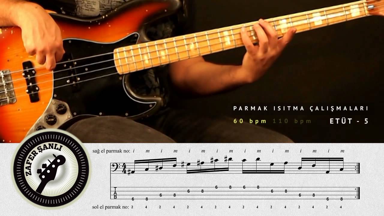 Bas Gitar Dersleri | Parmak Egzersizleri | Et&uuml;t 5