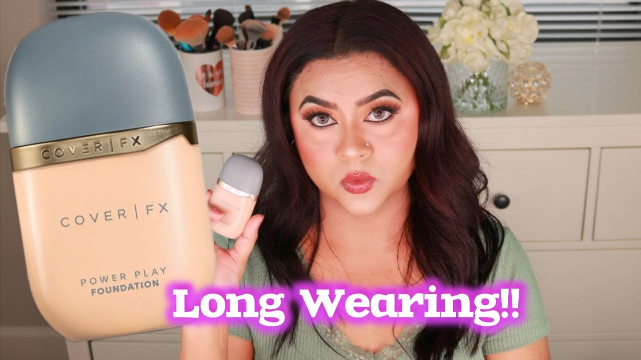COVER FX Power Play Foundation Review & Wear Test | NC 40 | Medium/Tan/Brown Skin | Dry Skin