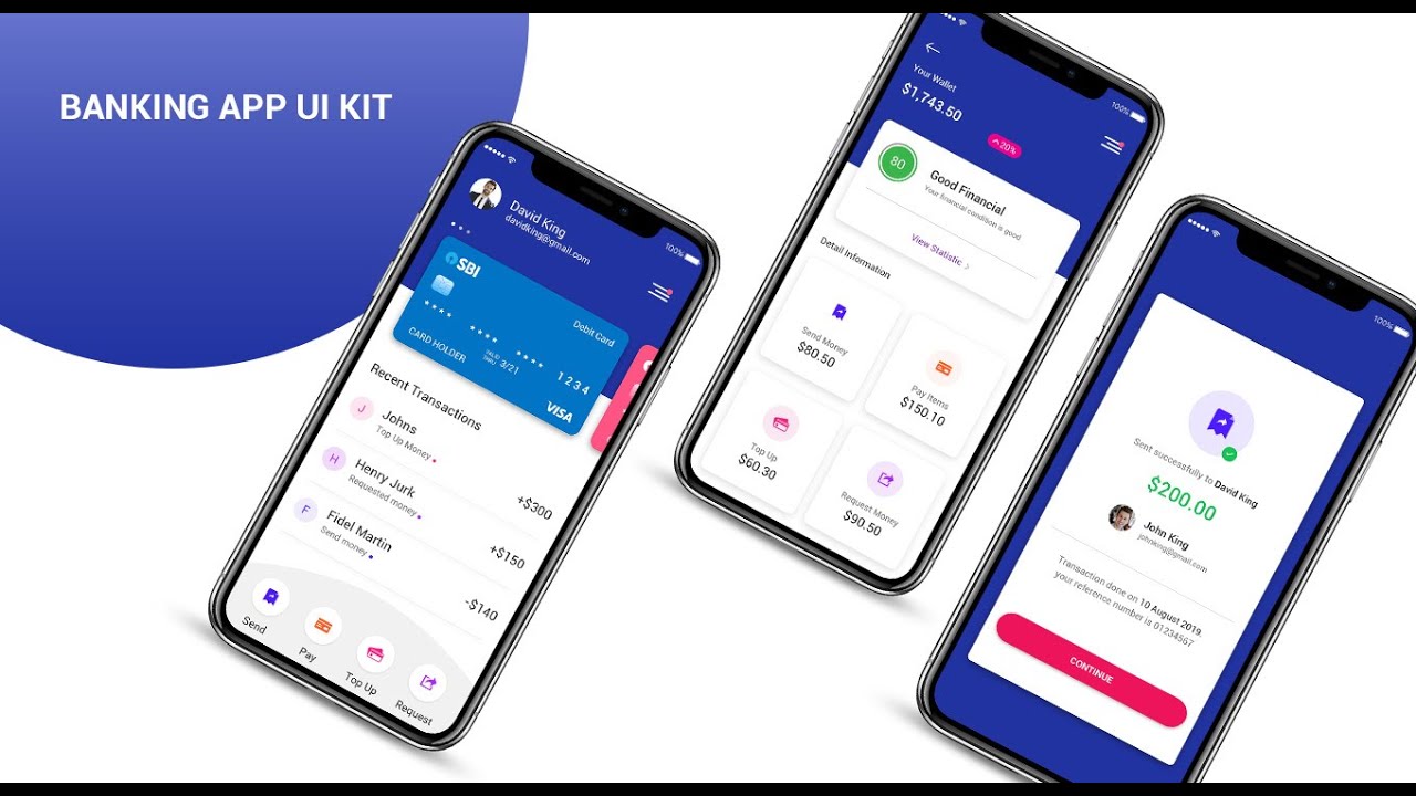 Banking App UI Kit | Photoshop